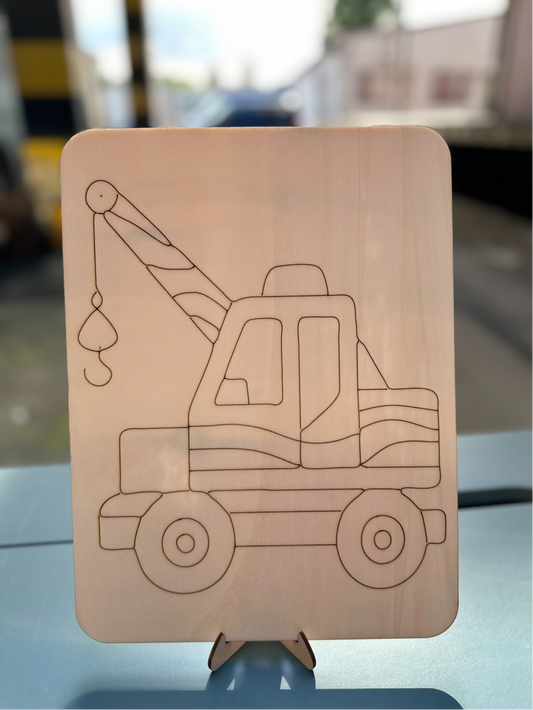 Omalovánka auto + stojánek