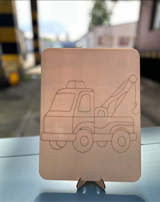 Omalovánka auto + stojánek