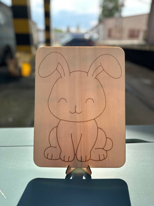 Omalovánka králíček🐰 + stojánek