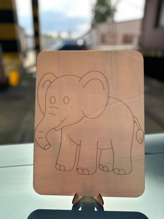 Omalovánka slon🐘 + stojánek
