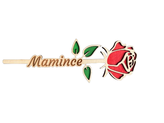 Dřevěná růže Mamince