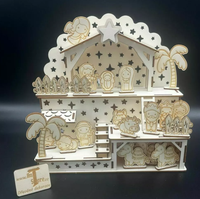 Vánoční betlém s postavičkami