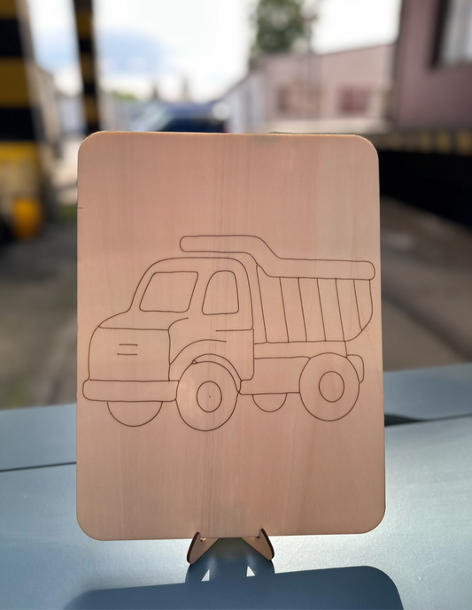 Omalovánka auto + stojánek