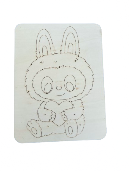 Omalovánka Labubu se srdíčkem ❤️ + stojánek