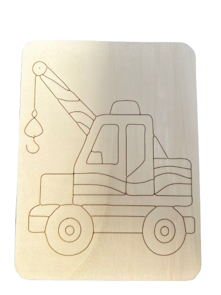 Omalovánka auto + stojánek