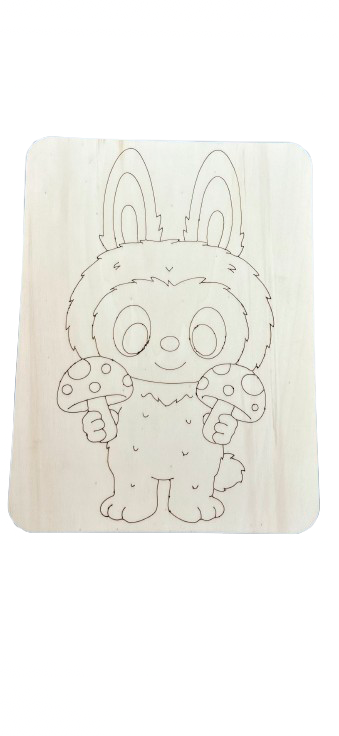 Omalovánka Labubu s houbičkami 🍄 + stojánek