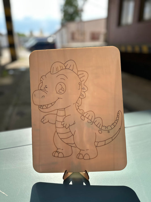 Omalovánka Tyranosaura rexe🦖 + stojánek