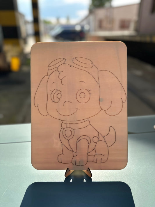 Omalovánka tlapková patrola Skye🐩 + stojánek