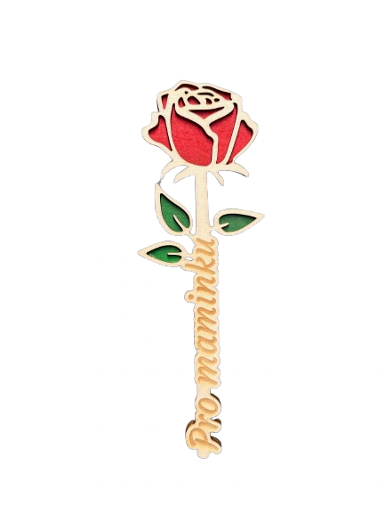 Dřevěná růže Pro maminku