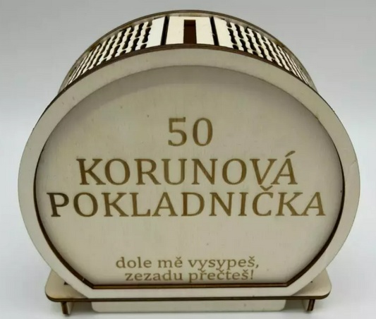 Gramážová pokladnička 50kč