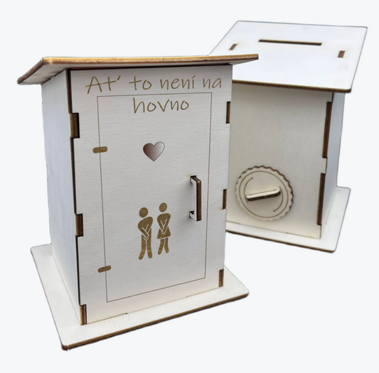 Pokladnička kadibudka – Ať to není na hovno