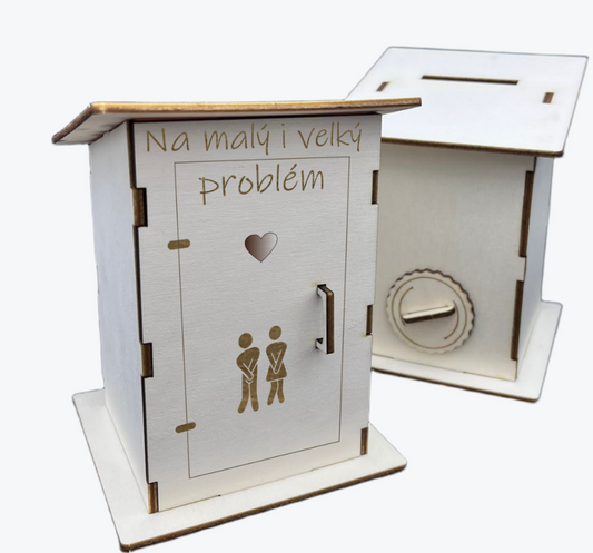 Pokladnička kadibudka – Na malý i velký problém