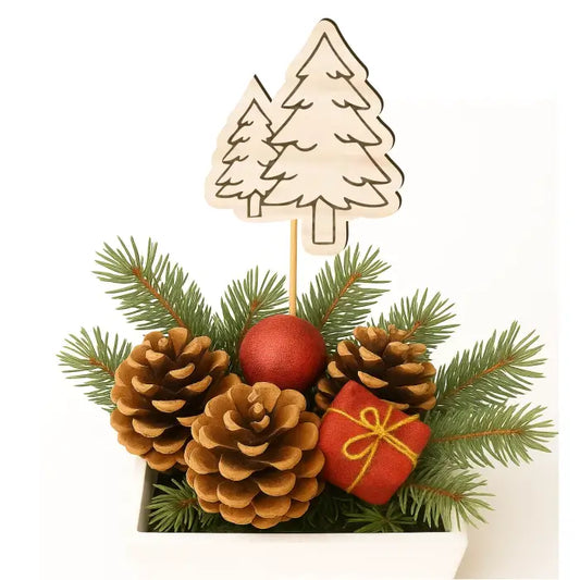 Zápich do truhlíků – Dva stromečky