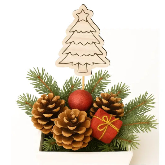 Zápich do truhlíků – Stromeček s hvězdou