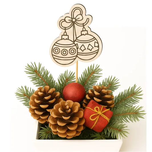 Zápich do truhlíků – Vánoční baňky