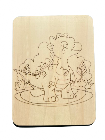 Omalovánka dinosaurus🦖 + stojánek