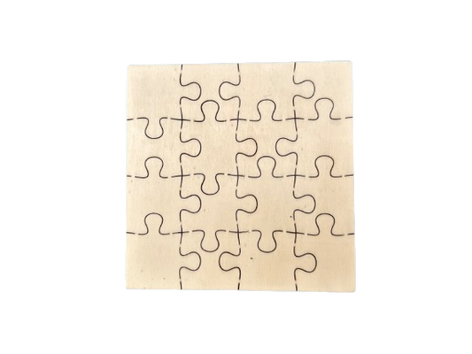 Dřevěné puzzle čtverec
