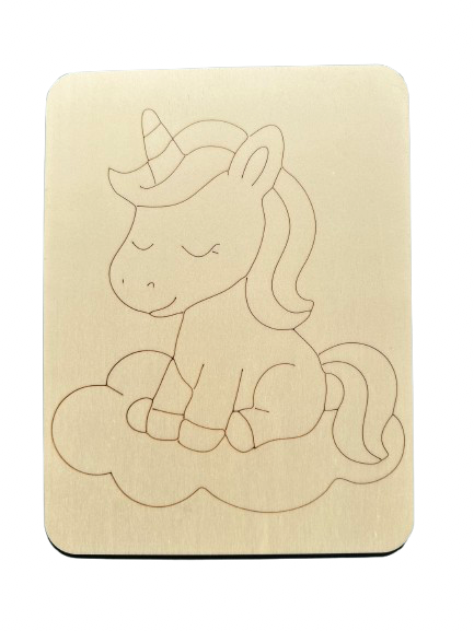 Omalovánka jednorožec🦄 na obláčku + stojánek