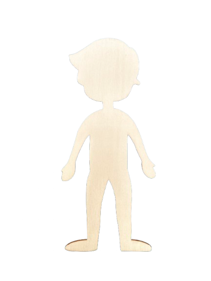 Dřevěná postavička klučina