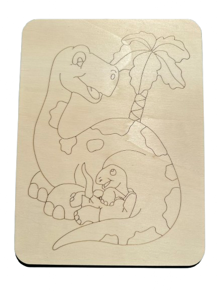 Omalovánka dinosauří rodinka🦕 + stojánek